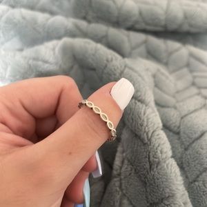 Pandora ‘Better Together’ White Enamel Retired Ring